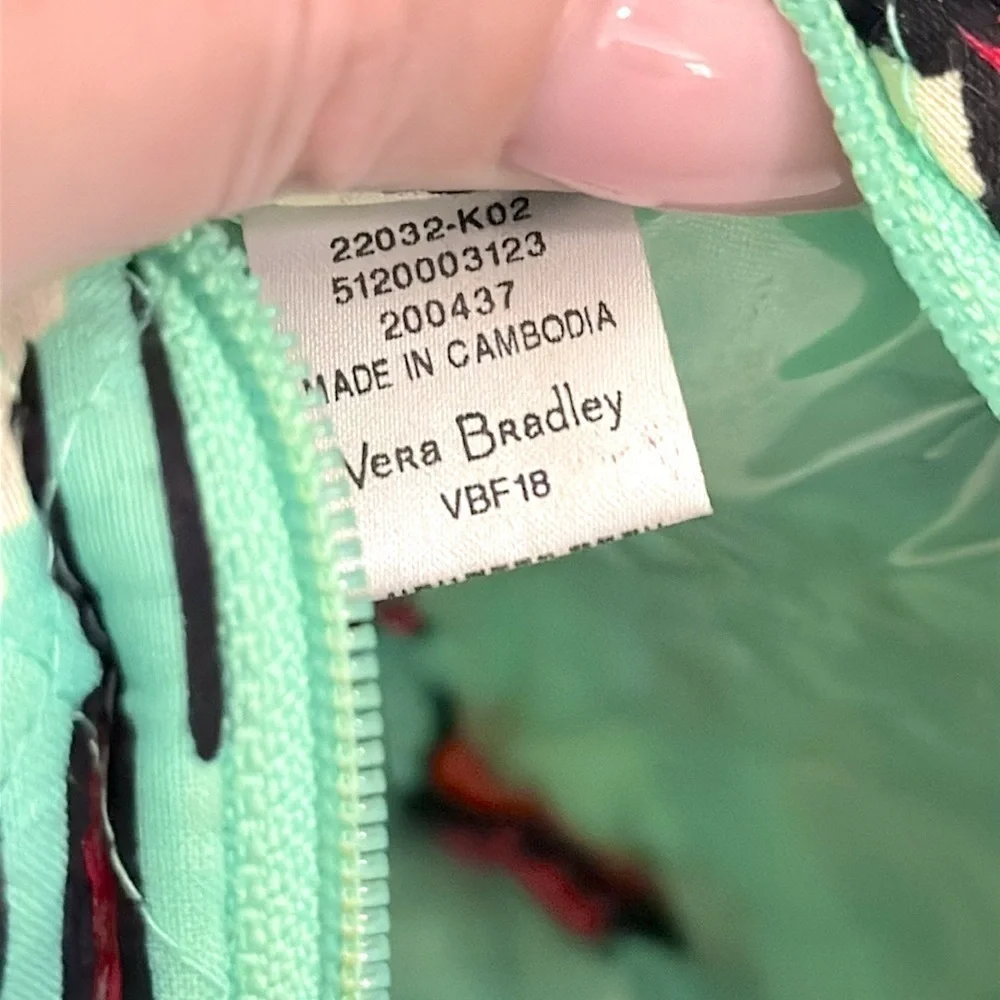 Vera Bradley Medium Cosmetic Bag Pueblo Cotton Pattern Travel - EUC